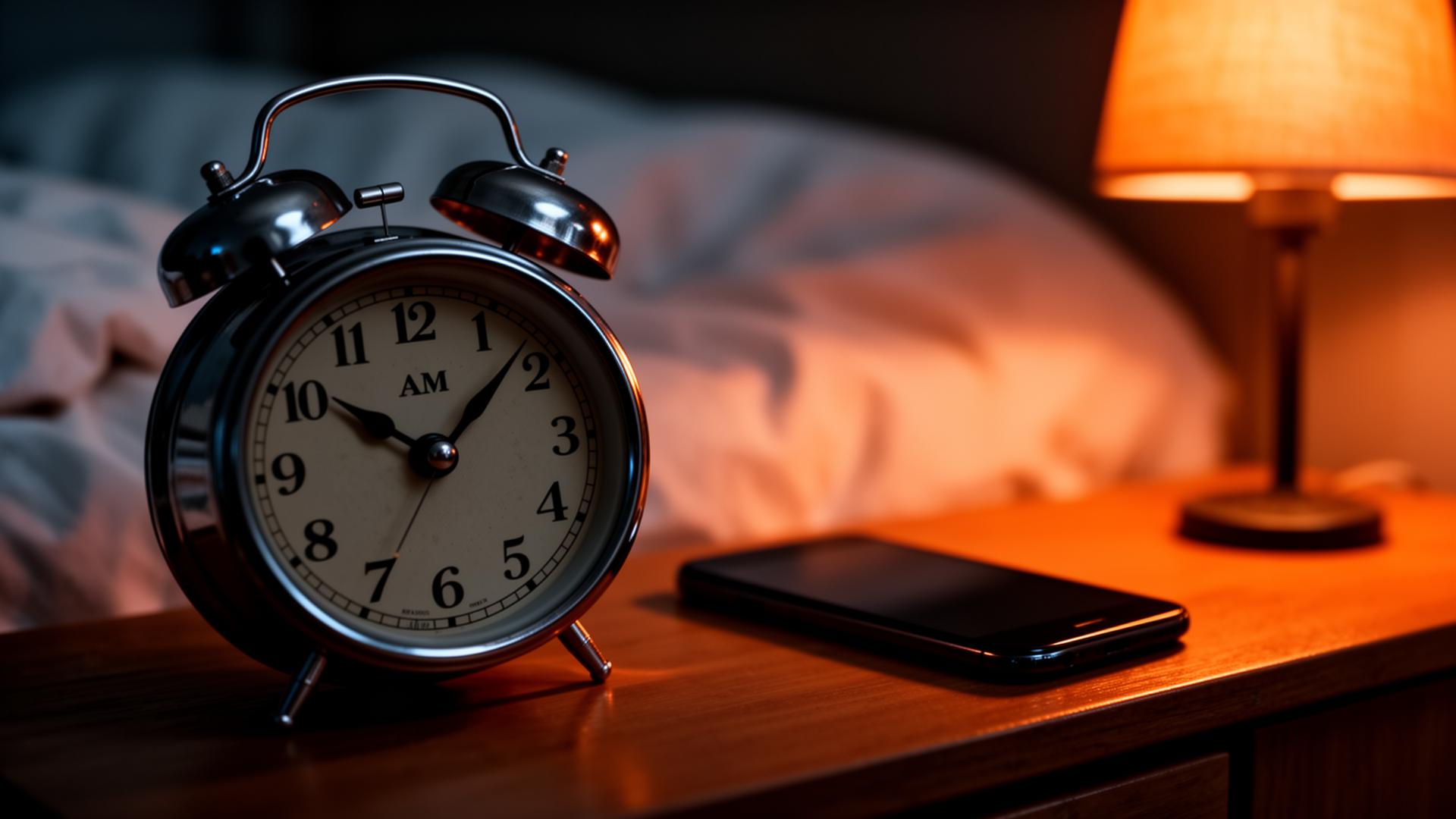 Alarm clock reading 6:07 AM on the morning of the emergency